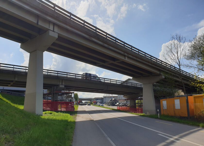 Seit 50 Jahren stabil: Die Autobahnbrücken im Jahr 2023.
